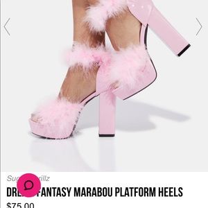 Dollskill Sugar Thrillz Platform Heels US 6